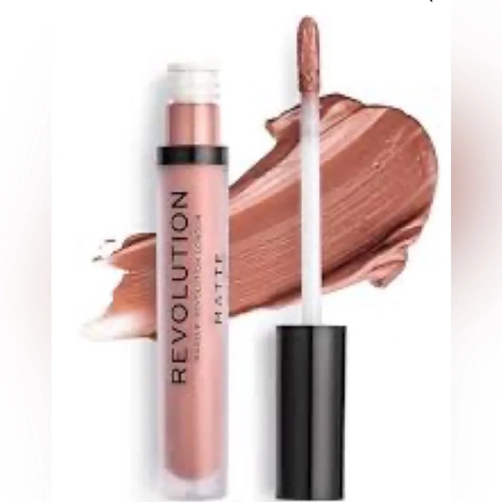 Revolution Matte Mat Liquid Lipstick - Soft Brown NIP